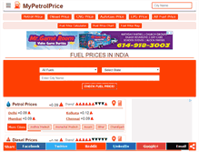 Tablet Screenshot of mypetrolprice.com